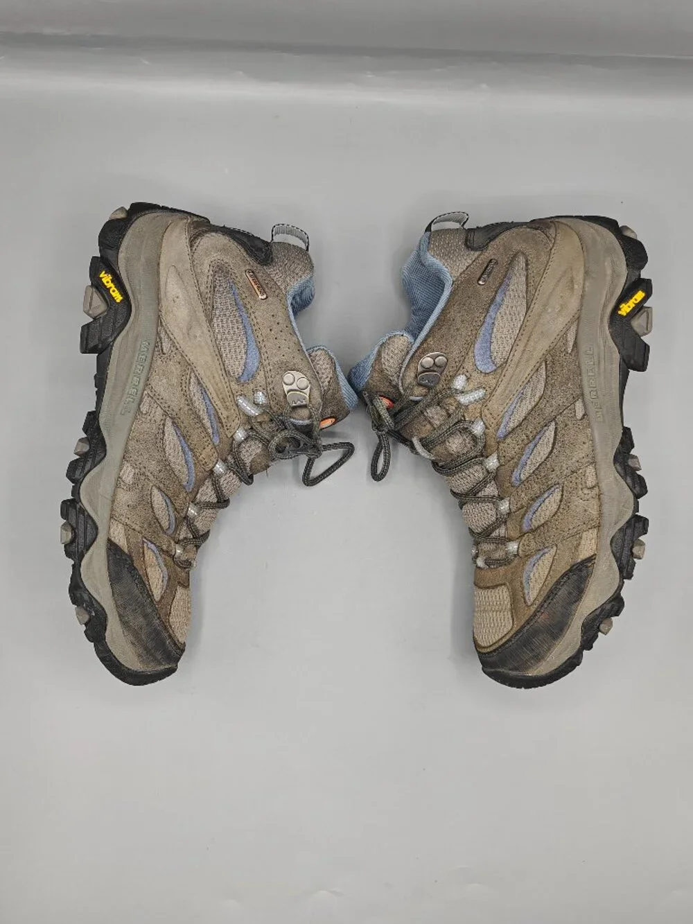 MERRELL MOAB GRANITE WOMENS WATERPROOF HIKING SHOES SIZE 11 US Pre-Owned